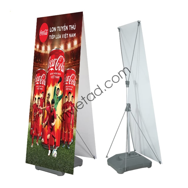 standee x de nuoc ngoai troi 60x160cm